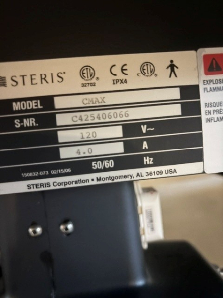 2006 Steris CMAX 110 Operating Table photo 4