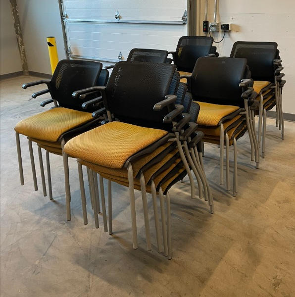 Mesh Stacking Chairs photo 2