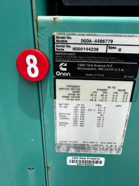 Onan Generator photo 4