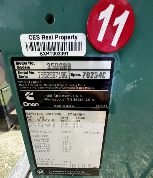 Onan Generator photo 5