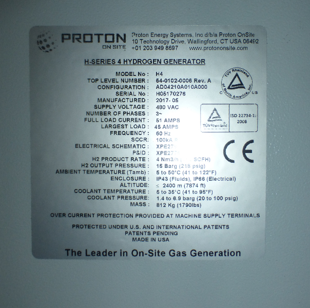 Proton H4 Hydrogen Generator System Enclosure photo 5