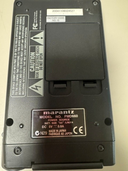 Marantz PMD660 Digital Recorder photo 5