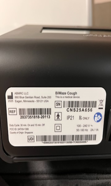 4 ABM Respiratory Care BiWaze Cough Assist Systems photo 5
