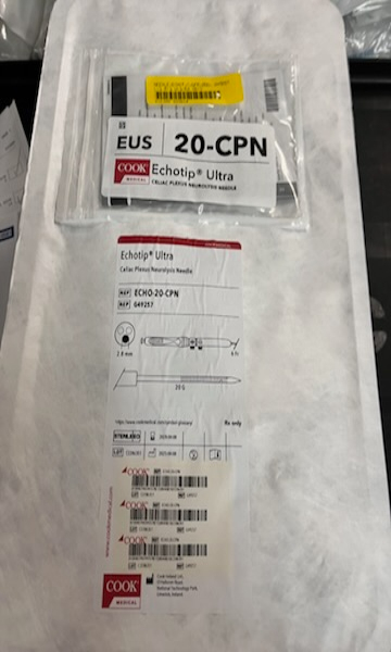 6 Cook Medical EchoTip Ultra Celiac Plexus Neurolysis Needles photo 4